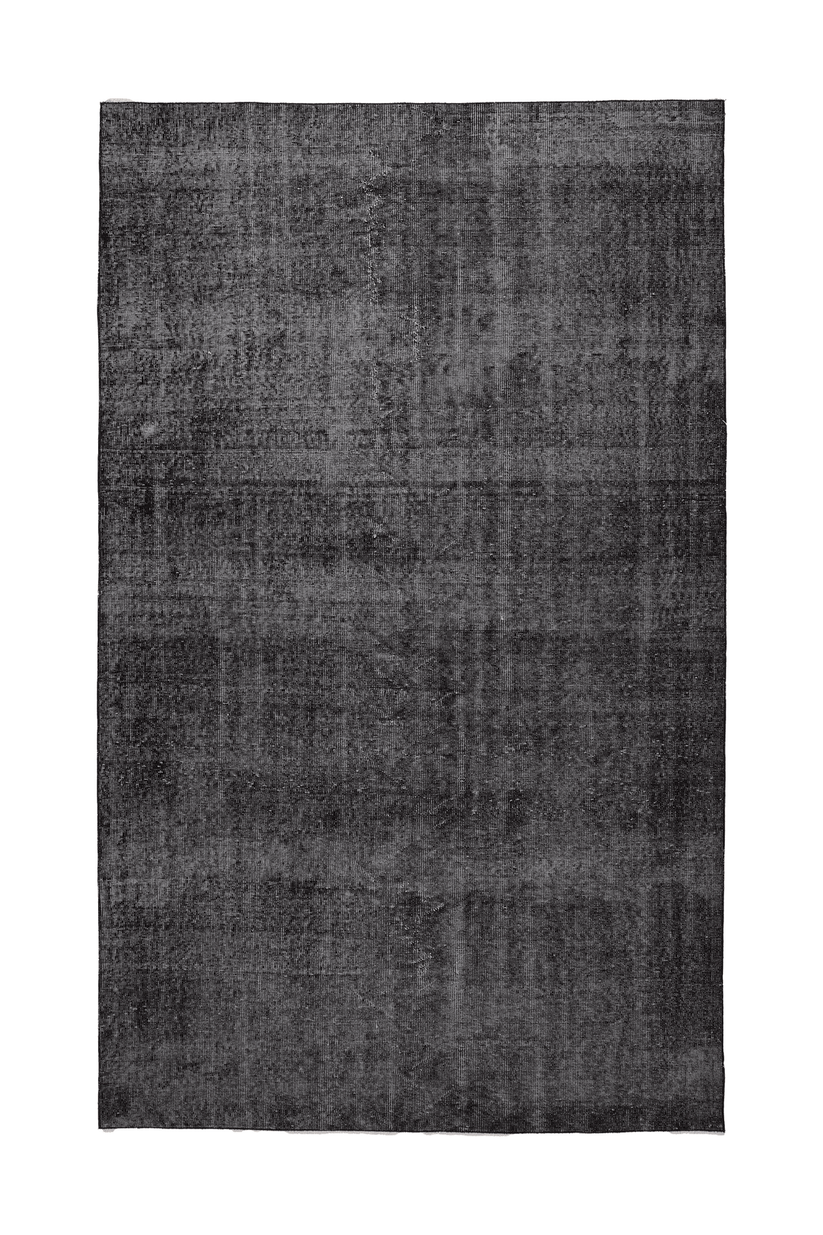 Vintage Isparta Turkish Area Rug 6x9 ft — Gray Overdyed