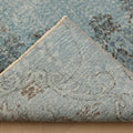 Vintage Isparta Turkish Area Rug 7x9 ft — Blue & Gray Overdyed