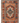 Vintage Muğla Turkish Area Rug 3x5 ft — Orange & Blue Geometric