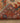 Vintage Muğla Turkish Area Rug 3x5 ft — Orange & Blue Geometric