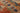 Vintage Muğla Turkish Area Rug 3x5 ft — Orange & Blue Geometric