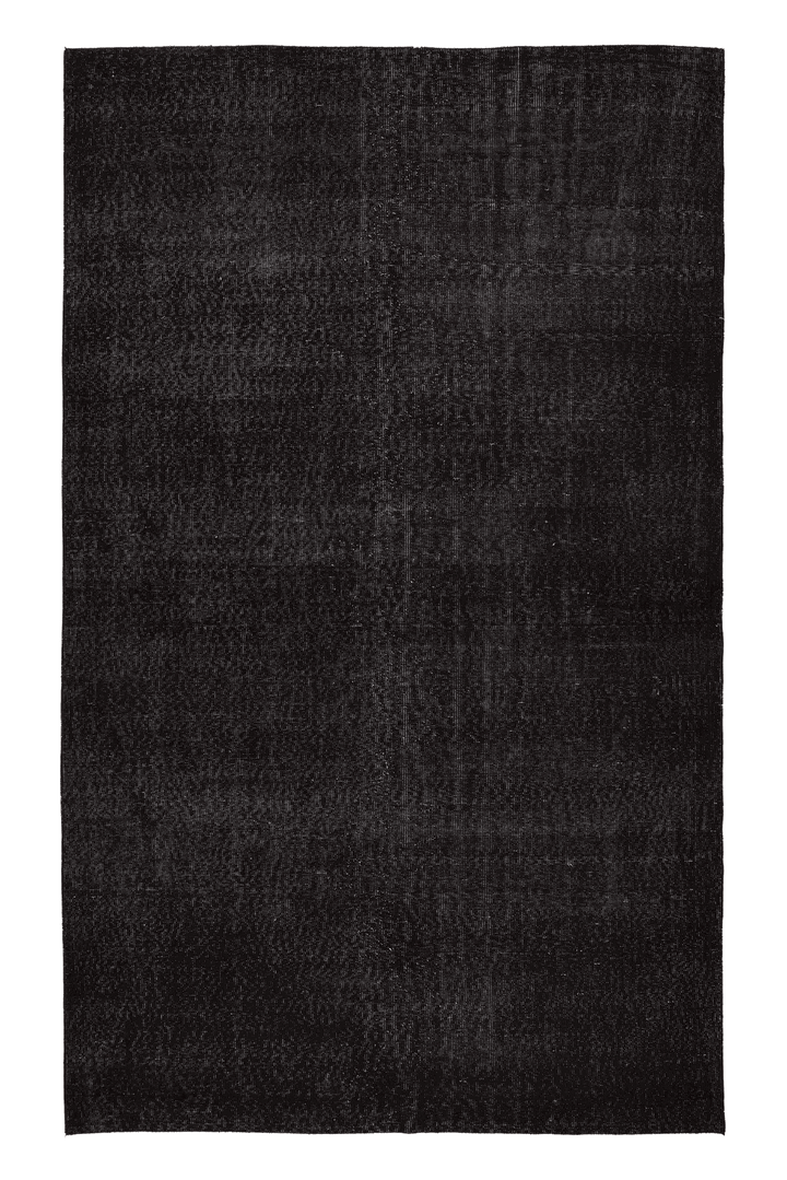Vintage Isparta Turkish Area Rug 6x9 ft — Gray Overdyed