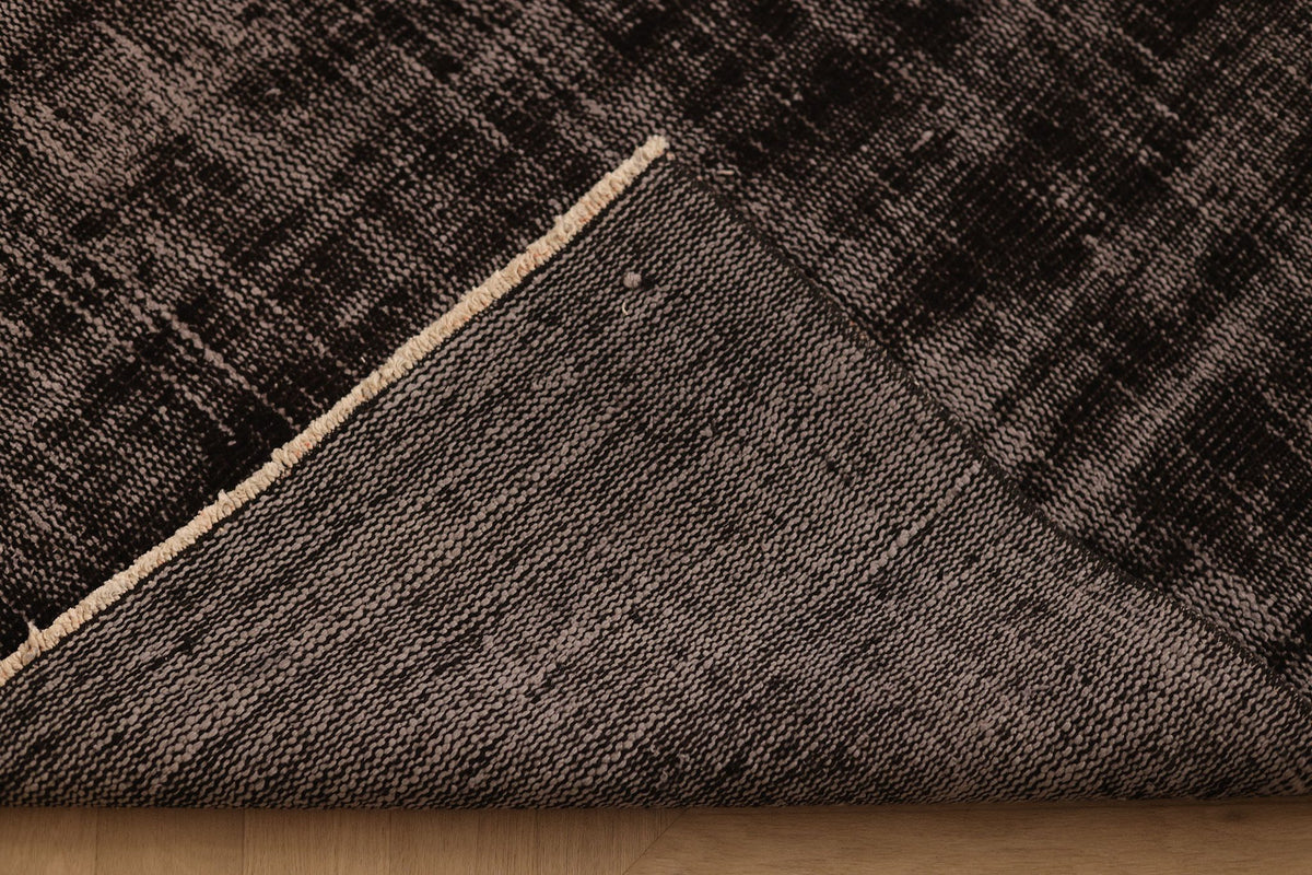 Vintage Isparta Turkish Area Rug 5x7 ft — Gray Overdyed
