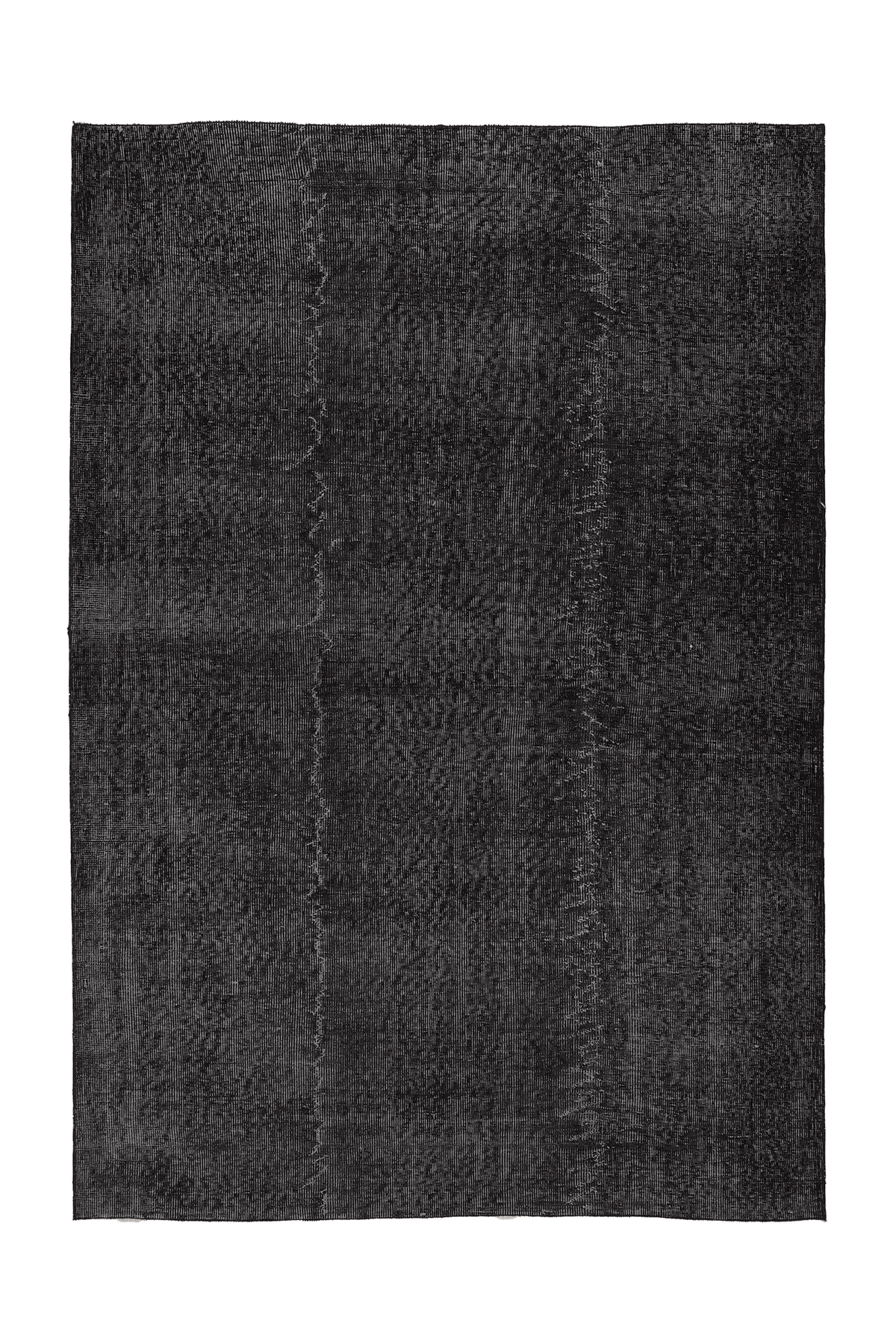 Vintage Isparta Turkish Area Rug 5x8 ft — Gray Overdyed