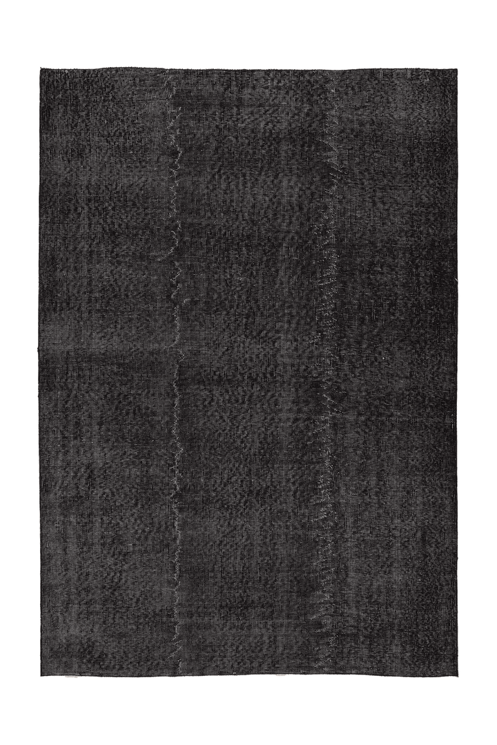 Vintage Isparta Turkish Area Rug 5x8 ft — Gray Overdyed