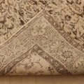 Vintage Isparta Turkish Area Rug 6x10 ft — Beige & Brown Floral