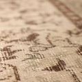 Vintage Isparta Turkish Area Rug 6x10 ft — Beige & Brown Floral
