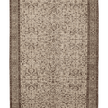 Vintage Isparta Turkish Area Rug 6x10 ft — Beige & Brown Floral
