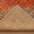 Vintage Manisa Turkish Area Rug 5x8 ft — Orange & Blue Floral