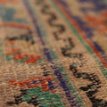 Vintage Manisa Turkish Area Rug 5x8 ft — Orange & Blue Floral
