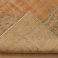 Vintage Manisa Turkish Area Rug 6x9 ft — Orange & Beige Floral