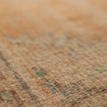 Vintage Manisa Turkish Area Rug 6x9 ft — Orange & Beige Floral