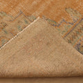 Vintage Manisa Turkish Area Rug 6x9 ft — Orange & Beige Floral