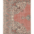 Vintage Isparta Turkish Runner Rug 2x3 ft — Red & Beige Floral