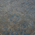 Vintage Southeastern Persian Style Oversize Rug 10x12 ft — Blue & Gray Medallion