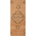 Vintage Sivas Turkish Runner Rug 3x10 ft — Beige & Brown Floral