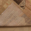 Vintage Malatya Turkish Runner Rug 3x11 ft — Brown & Pink Geometric