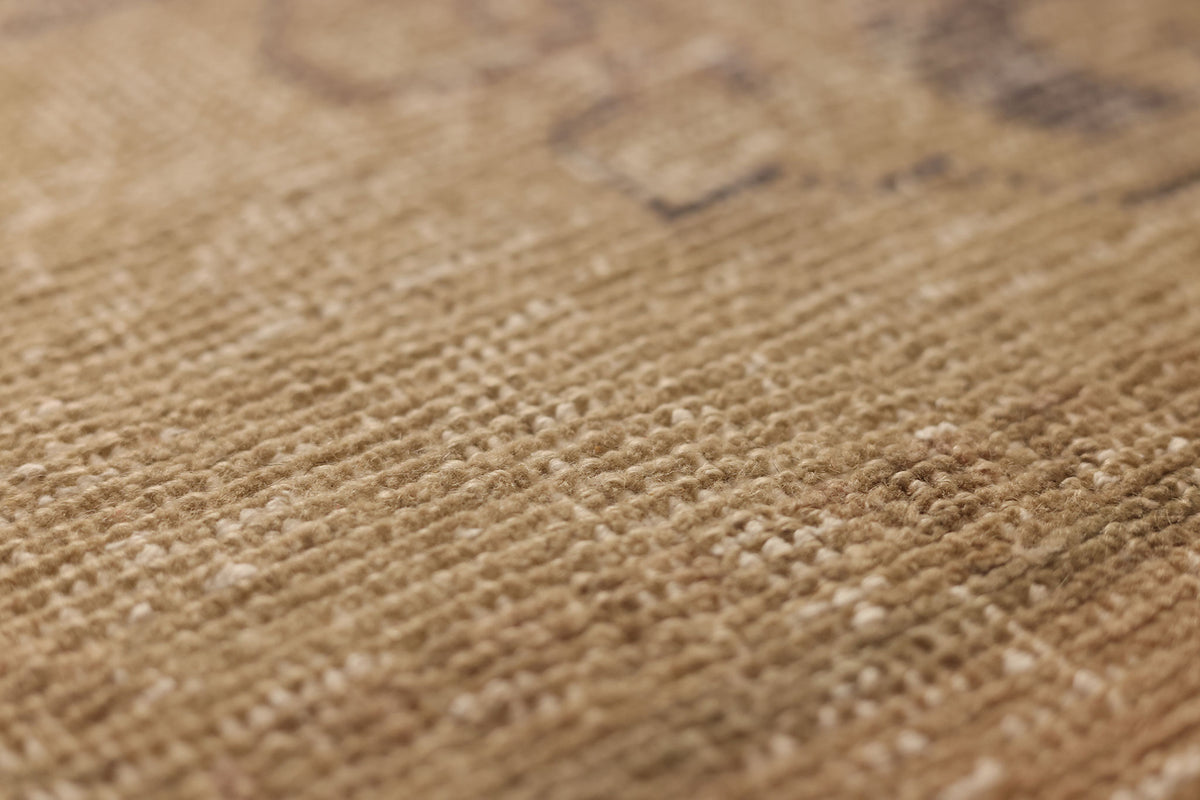 Vintage Nevşehir Turkish Runner Rug 3x7 ft — Beige & Brown Distressed (No. 62741)