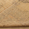 Vintage Manisa Turkish Area Rug 6x9 ft — Beige & Gray Floral