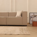 Vintage Manisa Turkish Area Rug 6x8 ft — Beige & Brown Floral
