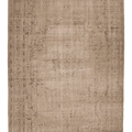 Vintage Manisa Turkish Area Rug 6x8 ft — Beige & Brown Floral