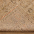 Vintage Manisa Turkish Area Rug 7x11 ft — Orange & Beige Floral