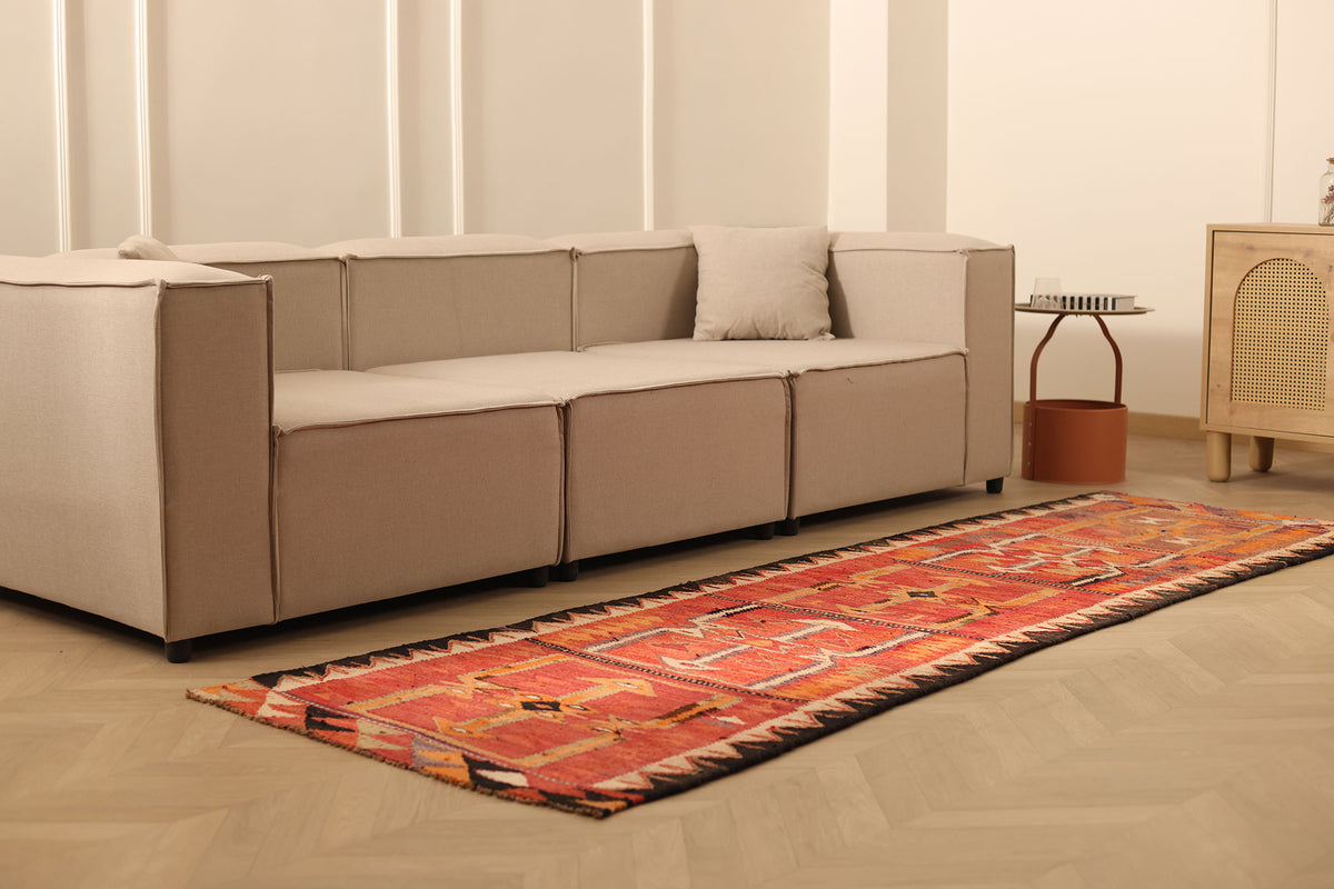 Jamvenar Persian Style Kilim Runner Rug
