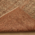 Vintage Manisa Turkish Area Rug 6x8 ft — Beige & Brown Floral
