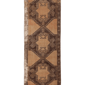Vintage Malatya Turkish Runner Rug 3x11 ft — Brown & Beige Geometric (No. 62847)