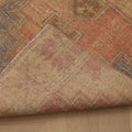 Vintage Nevşehir Turkish Runner Rug 2x8 ft — Beige & Brown Geometric