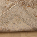 Vintage Isparta Turkish Area Rug 5x9 ft — Beige & Brown Floral (No. 62861)