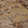 Vintage Isparta Turkish Area Rug 5x9 ft — Beige & Brown Floral (No. 62861)