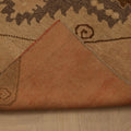 Vintage Malatya Turkish Doormat 3x5 ft — Beige & Brown Geometric