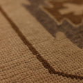 Vintage Malatya Turkish Doormat 3x5 ft — Beige & Brown Geometric
