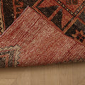 Vintage Malatya Turkish Runner Rug 2x10 ft — Red & Brown Geometric (No. 62873)