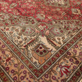 Vintage Kayseri Turkish Area Rug 6x9 ft — Red & Beige Medallion