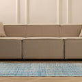 Vintage Manisa Turkish Runner Rug 3x8 ft — Blue Overdyed