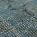 Vintage Manisa Turkish Runner Rug 3x8 ft — Blue Overdyed