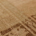 Vintage Malatya Turkish Doormat 3x3 ft — Beige & Brown Geometric (No. 62890)