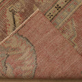 Vintage Manisa Turkish Runner Rug 2x7 ft — Pink Geometric