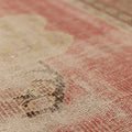 Vintage Manisa Turkish Runner Rug 2x11 ft — Pink Geometric