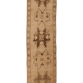 Vintage Malatya Turkish Runner Rug 3x14 ft — Beige & Brown Southwestern