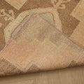 Vintage Malatya Turkish Runner Rug 3x10 ft — Beige & Brown Geometric
