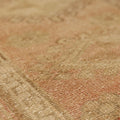 Vintage Malatya Turkish Runner Rug 3x7 ft — Beige & Orange Geometric