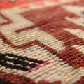Vintage Southeastern Patchwork Runner Rug 4x13 ft — Brown & Red Geometric