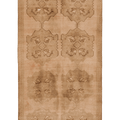 Vintage Sivas Turkish Runner Rug 6x11 ft — Beige & Brown Geometric