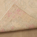 Vintage Nevşehir Turkish Runner Rug 3x6 ft — Beige Distressed
