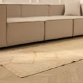 Vintage Malatya Turkish Runner Rug 3x10 ft — Beige Geometric