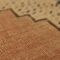 Vintage Aksaray Turkish Runner Rug 3x7 ft — Blue & Orange Geometric