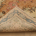 Vintage Isparta Turkish Area Rug 5x8 ft — Beige & Blue Floral (No. 63056)